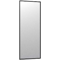 Изображение товара Зеркало настенное МЕБЕЛИК в раме Сельетта-6 , глянец черный (1100х400х9)