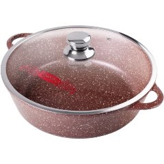 Изображение товара Жаровня Горница Шоколад антиприграрная, с крышкой 30/9,5см (ж6130аш)