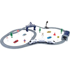 Изображение товара Железная дорога Givito G201-012 игрушка "Мой город, 70 предметов", на батарейках