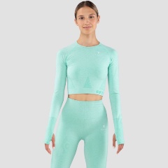 Изображение товара Спортивная бесшовная футболка с длинным рукавом FIFTY Emphatic mint для женщин