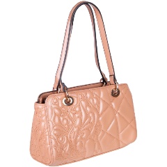 Изображение товара Женская сумка Pola 1927 из экокожи с рельефной отстрочкой бежевый