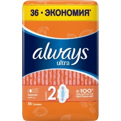 Изображение товара Женские гигиенические прокладки ALWAYS Ultra Normal, 36 шт.