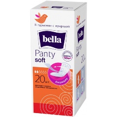 Изображение товара Женские гигиенические прокладки на каждый день BELLA Panty Soft, 20 шт