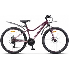 Изображение товара Женский велосипед 26" Stels Miss 5100 MD (рама 17) V040 Темный/фиолетовый (М)