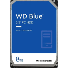 Изображение товара Жесткий диск 3.5" Western Digital WD Blue 8TB, SATA-III, 128Mb, 5640rpm (WD80EAAZ)