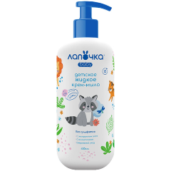 Изображение товара Жидкое крем-мыло ЛАПОЧКА детское, 400мл