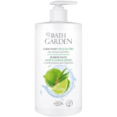 Изображение товара Жидкое мыло для рук BATH GARDEN с антибак.эффектом Лайм и Чайное дерево, 750 мл
