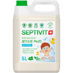Изображение товара Жидкое мыло SEPTIVIT Детское Без запаха, 5 л
