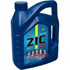 Изображение товара Моторное масло ZIC X5 10W-40 полусинтетическое 4 л для бензиновых двигателей