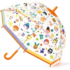Изображение товара Детский зонт DJECO Личики меняет цвет с эффектом изменения цвета при намокании 70 см