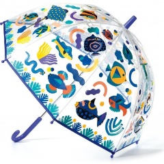 Изображение товара Детский зонт DJECO Рыбки меняет цвет яркий и безопасный для детей