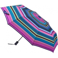 Изображение товара Женский складной автоматический зонт FULTON R348-4100 StripePatternPurple мультиколор