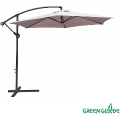 Изображение товара Зонт садовый Green Glade 6002, 300 см, серый (с подставкой)