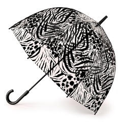 Изображение товара Женский прозрачный зонт трость Fulton AnimalMix ветроустойчивый 84см