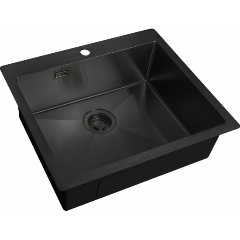 Изображение товара Кухонная мойка ZORG SANITARY ZL R 590510 GRAFIT с бронзовым PVD покрытием
