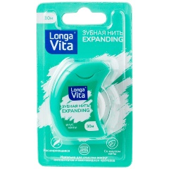 Изображение товара Зубная нить LONGA VITA Расширяющаяся, 30 м