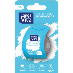 Изображение товара Зубная нить LONGA VITA Тефлоновая, 30 м