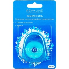 Изображение товара Зубная нить Revyline нейлон, мятная, вощеная, 50 м