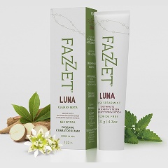 Изображение товара Органическая зубная паста Fazzet Luna organic без фтора с гидроксиапатитом, 122 г