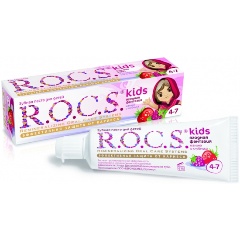Изображение товара Зубная паста R.O.C.S. Малина и Клубника для детей 45 г