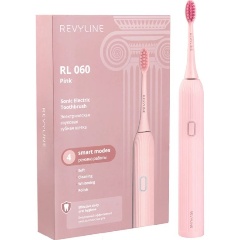 Изображение товара Электрическая звуковая зубная щетка Revyline RL 060 розовая с 4 режимами