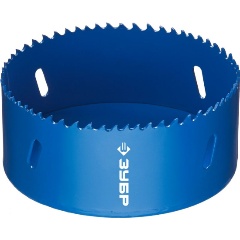 Изображение товара Коронка биметаллическая ЗУБР быстрорежующая сталь, 102 мм