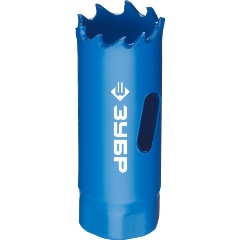 Изображение товара Коронка биметаллическая ЗУБР быстрорежующая сталь, 19 мм