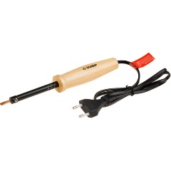 Изображение товара Электропаяльник ЗУБР 25Вт, с деревянной рукояткой, клин, 55405-25_z01