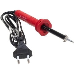 Изображение товара Электропаяльник ЗУБР 40Вт с пластиковой рукояткой и конусным жалом