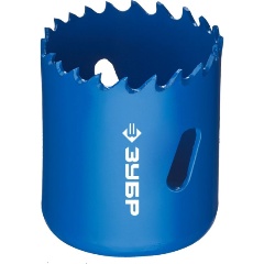 Изображение товара Коронка биметаллическая ЗУБР быстрорежущая сталь 44 мм для дерева и металла