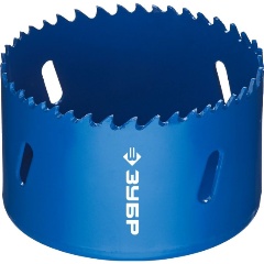 Изображение товара Коронка биметаллическая ЗУБР быстрорежующая сталь, 73 мм