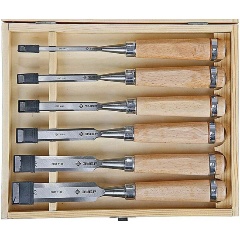 Изображение товара Набор стамесок-долот ЗУБР 18096-H6 из 6 шт для обработки древесины