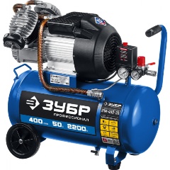 Изображение товара Компрессор воздушный ЗУБР КПМ-400-50 серия ПРОФЕССИОНАЛ поршневой масляный 50л 8Бар
