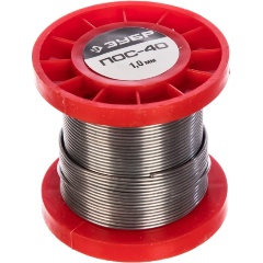 Изображение товара Припой ЗУБР ПОС 40 проволока 100г 1мм для электро пайки