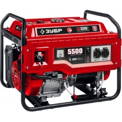 Изображение товара Генератор бензиновый с электростартером ЗУБР СБ-5500Е, серия «МАСТЕР»
