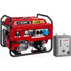 Изображение товара Генератор бензиновый с автозапуском ЗУБР СБА-7000, серия «МАСТЕР»