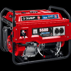 Изображение товара Генератор гибридный (бензин/газ) с электростартером ЗУБР СГ-5500Е, серия «МАСТЕР»