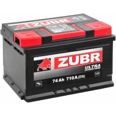 Изображение товара Аккумулятор ZUBR Ultra, 278x175x175, обратная полярность, 74 Ач