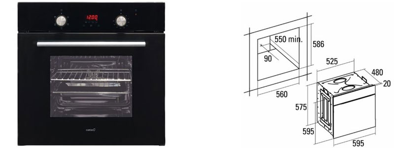 Духовой шкаф cata cdp 780 as wh