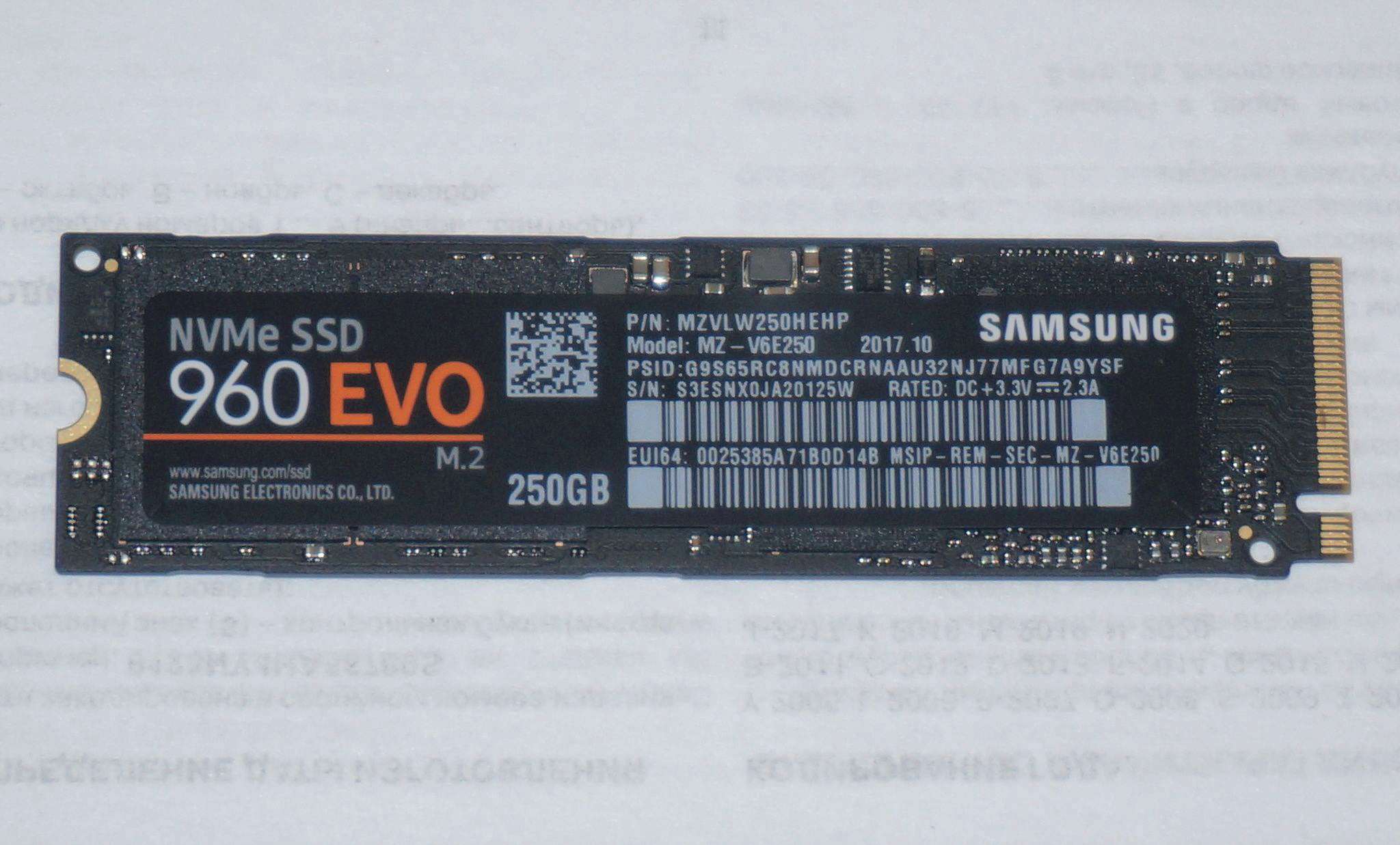 M2 samsung 960 evo store
