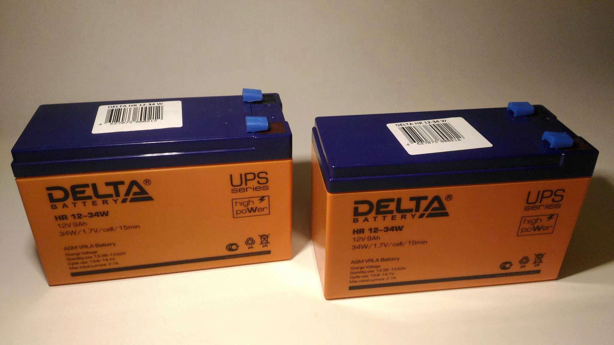 Аккумуляторная батарея для ИБП DELTA BATTERY HR 12-34W —  в .