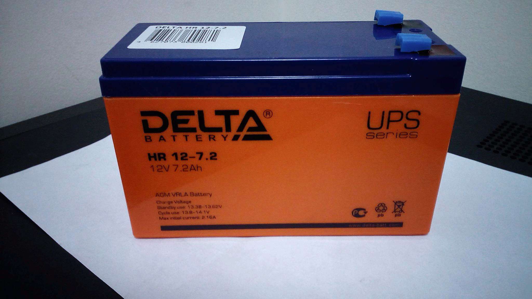 Аккумуляторная батарея для ИБП DELTA BATTERY HR 12-7.2 — купить по ...