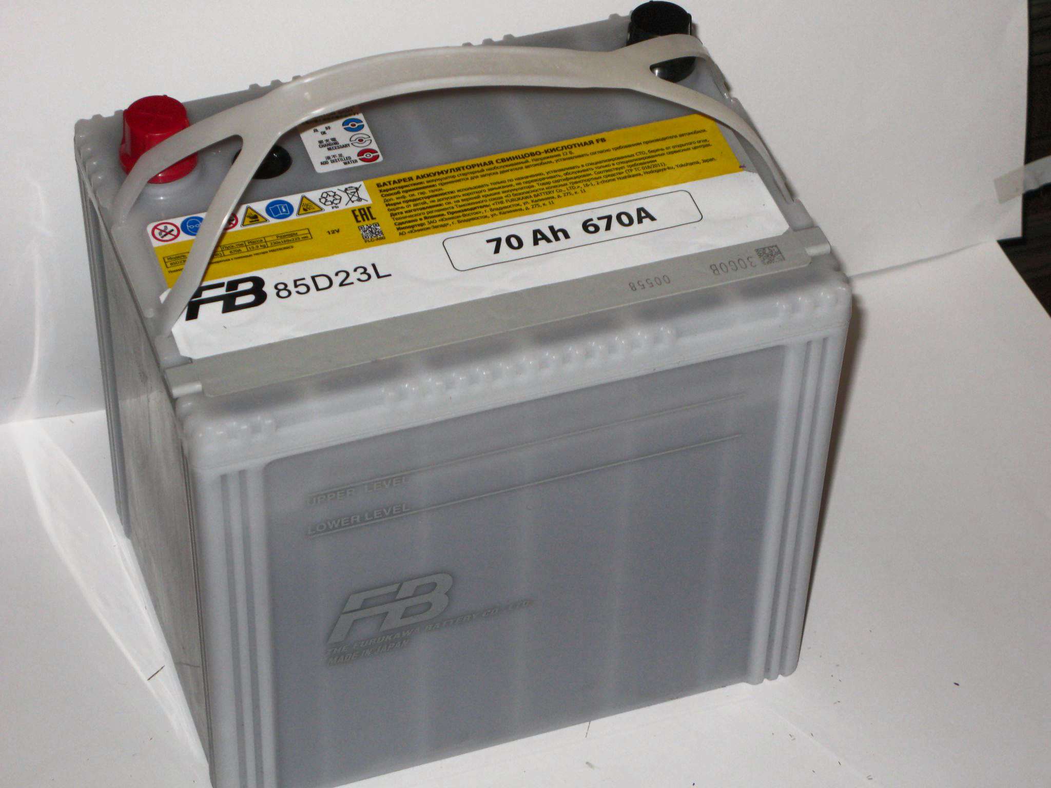Аккумулятор FURUKAWA BATTERY FB9000 85D23L обратная полярность 70 Aч ...