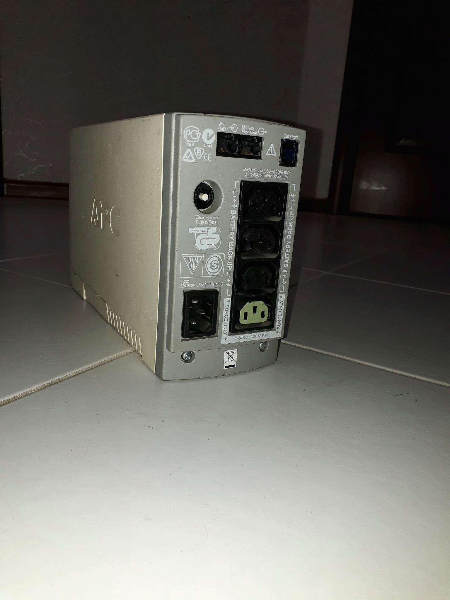 Apc ups bk500-rs. Back-ups cs 500. Apc back cs 500. Apc back cs 500. Apc back cs 500.
