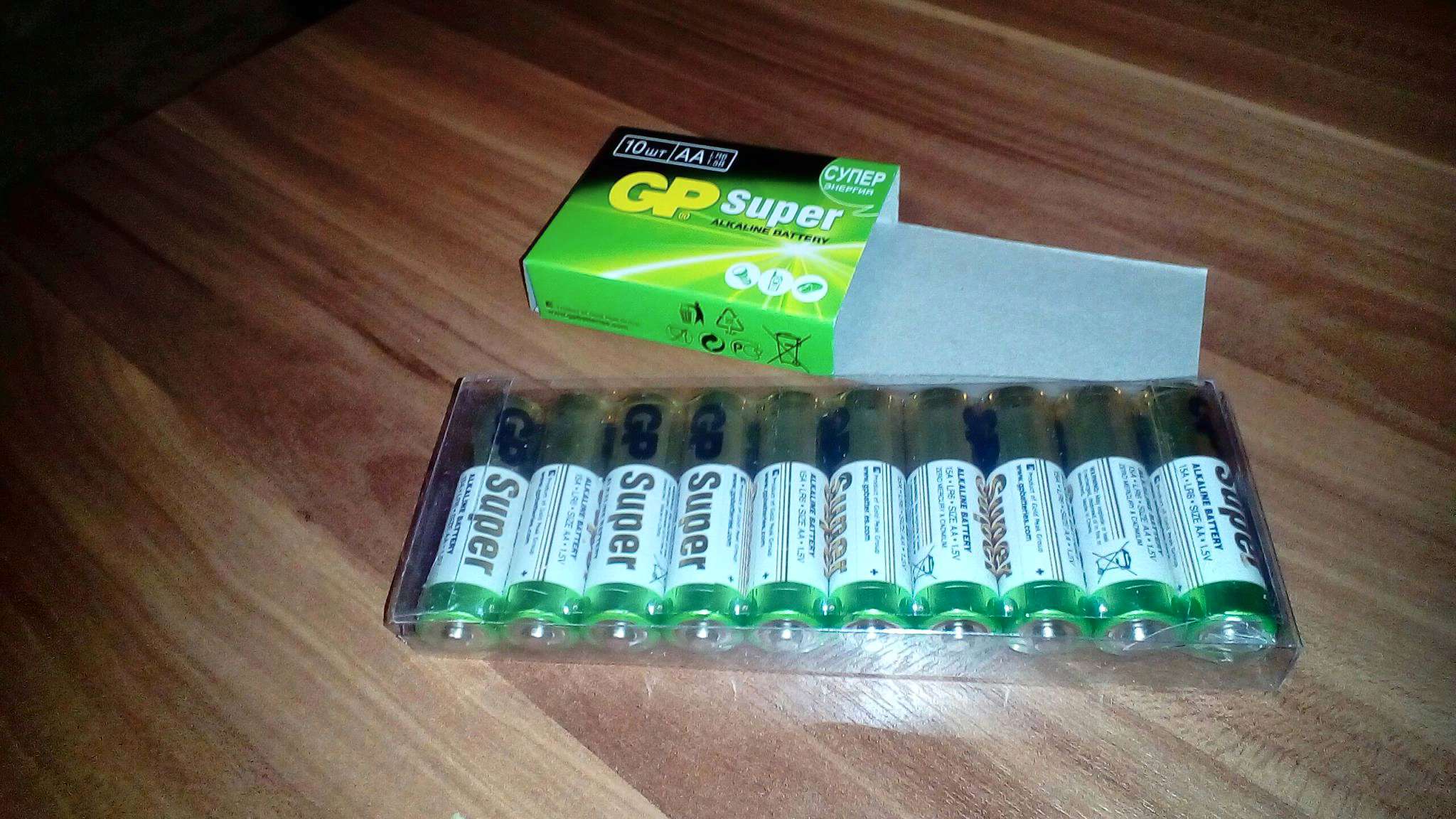 Элемент питания GP Super Alkaline LR6 AA бл 10, 15A-2CRB10 — купить в ...