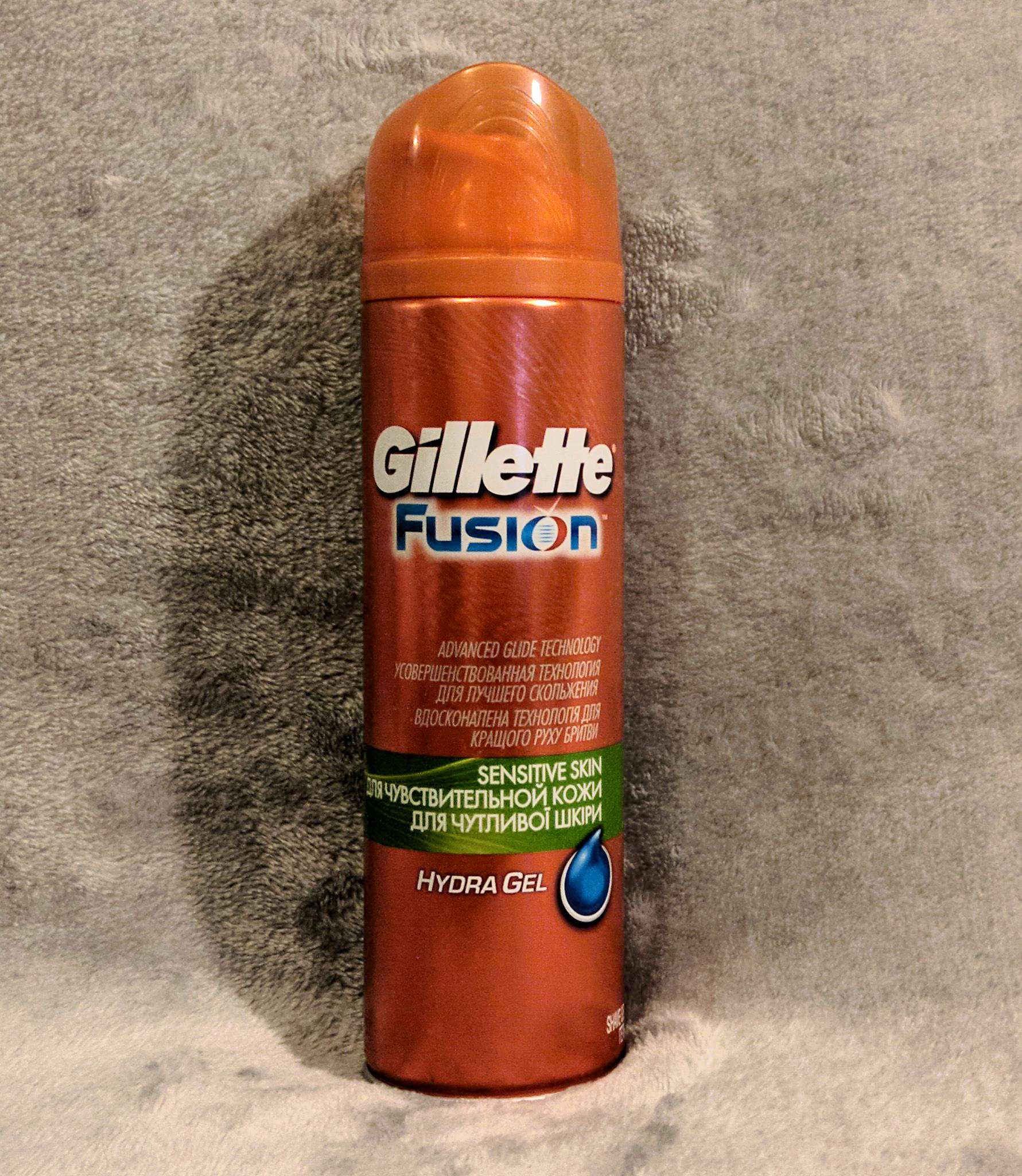 Gillette гель для бритья 200 мл fusion sensitive для чувствительной кожи