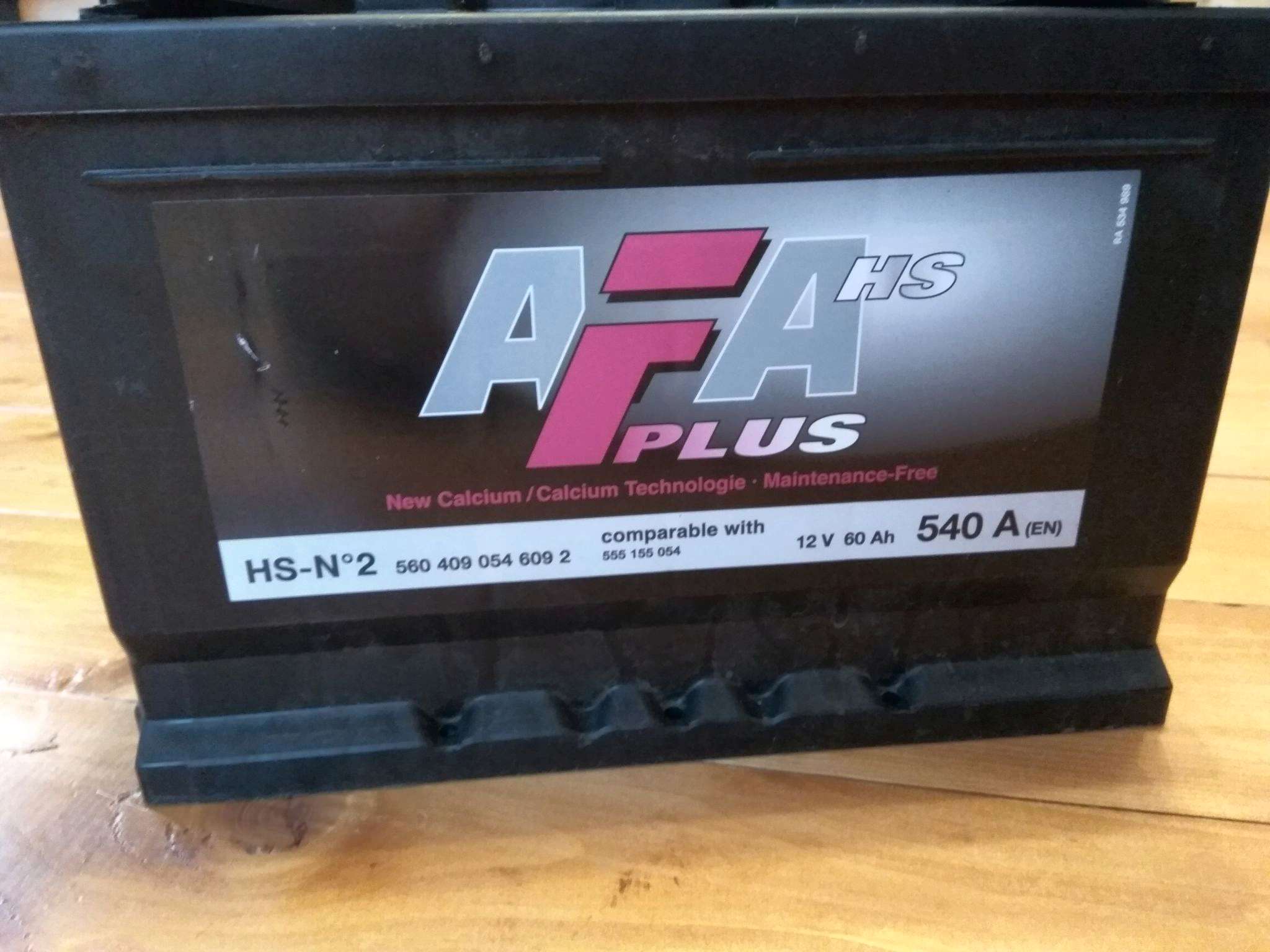 Аккумулятор afa plus 60