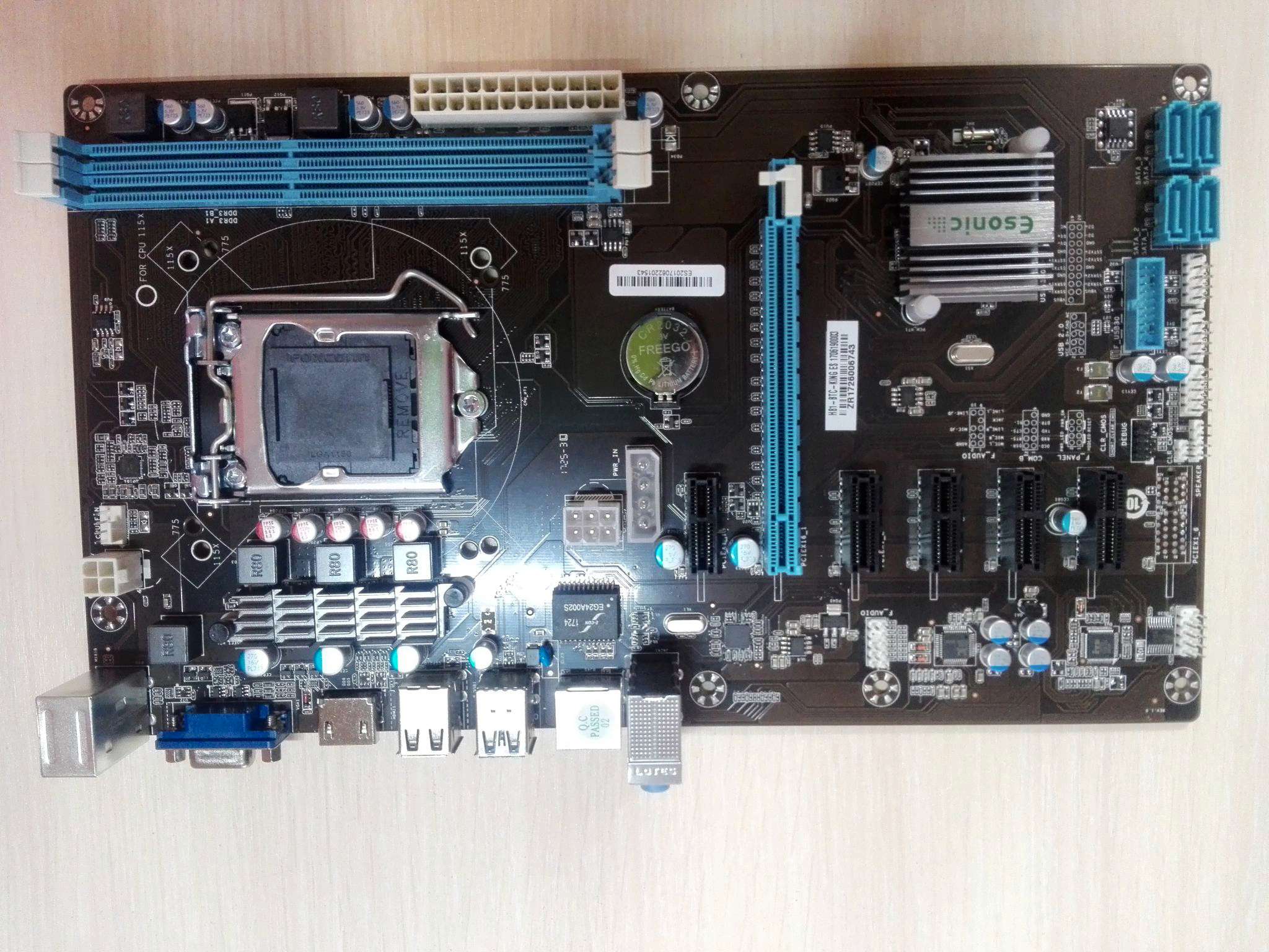 Материнская плата ESONIC H81-BTC-KING (LGA1150, ATX) — купить по низкой ...