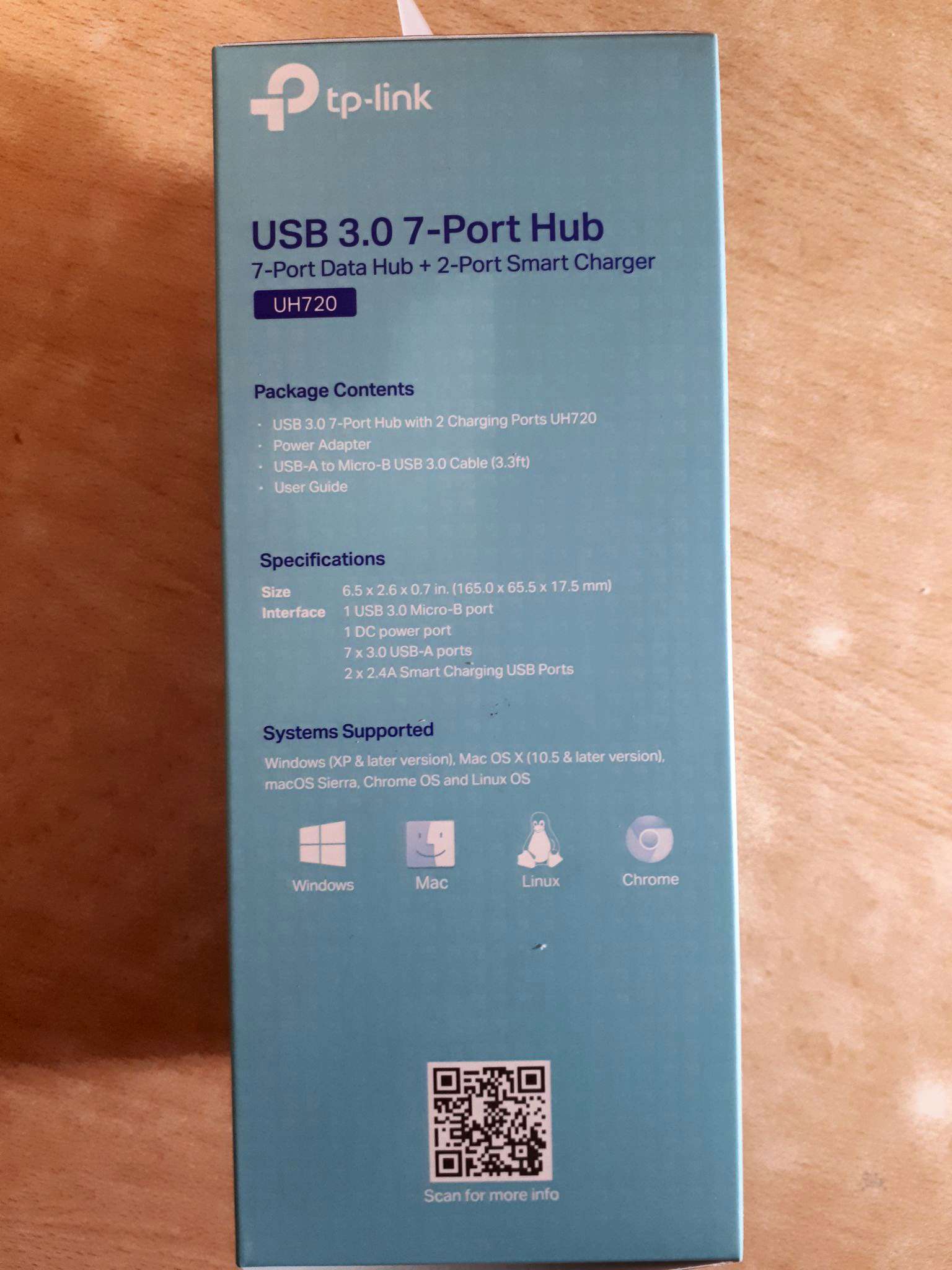 Разветвитель USB TP-LINK UH720 7ports USB 3.0+2charging ports — купить ...
