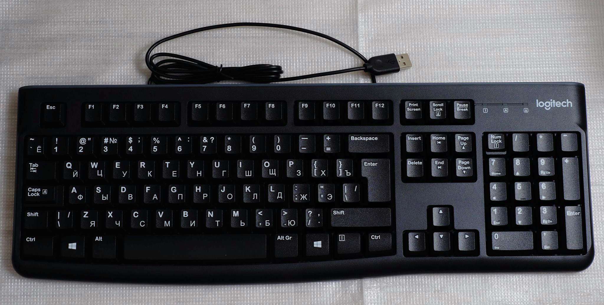 Клавиатура Logitech Keyboard k120 USB